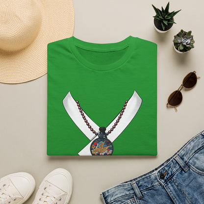 Samurai Sword & Katana Pendant T-Shirt — Japanese Warrior Graphic Tee