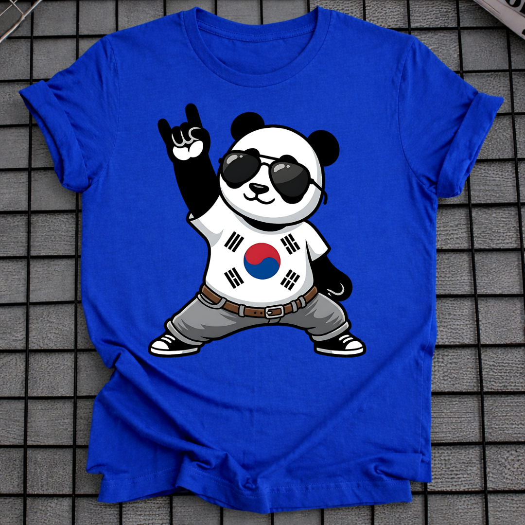 ROCK ON PANDA KOREA T-SHIRT