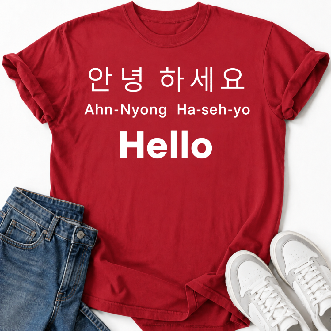 HELLO IN KOREAN T-SHIRT