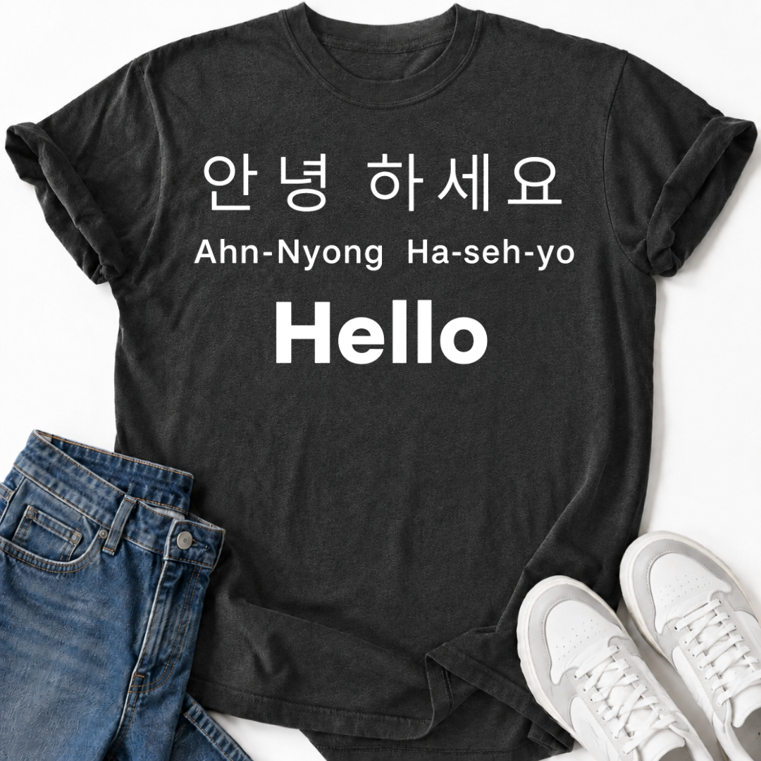 HELLO IN KOREAN T-SHIRT
