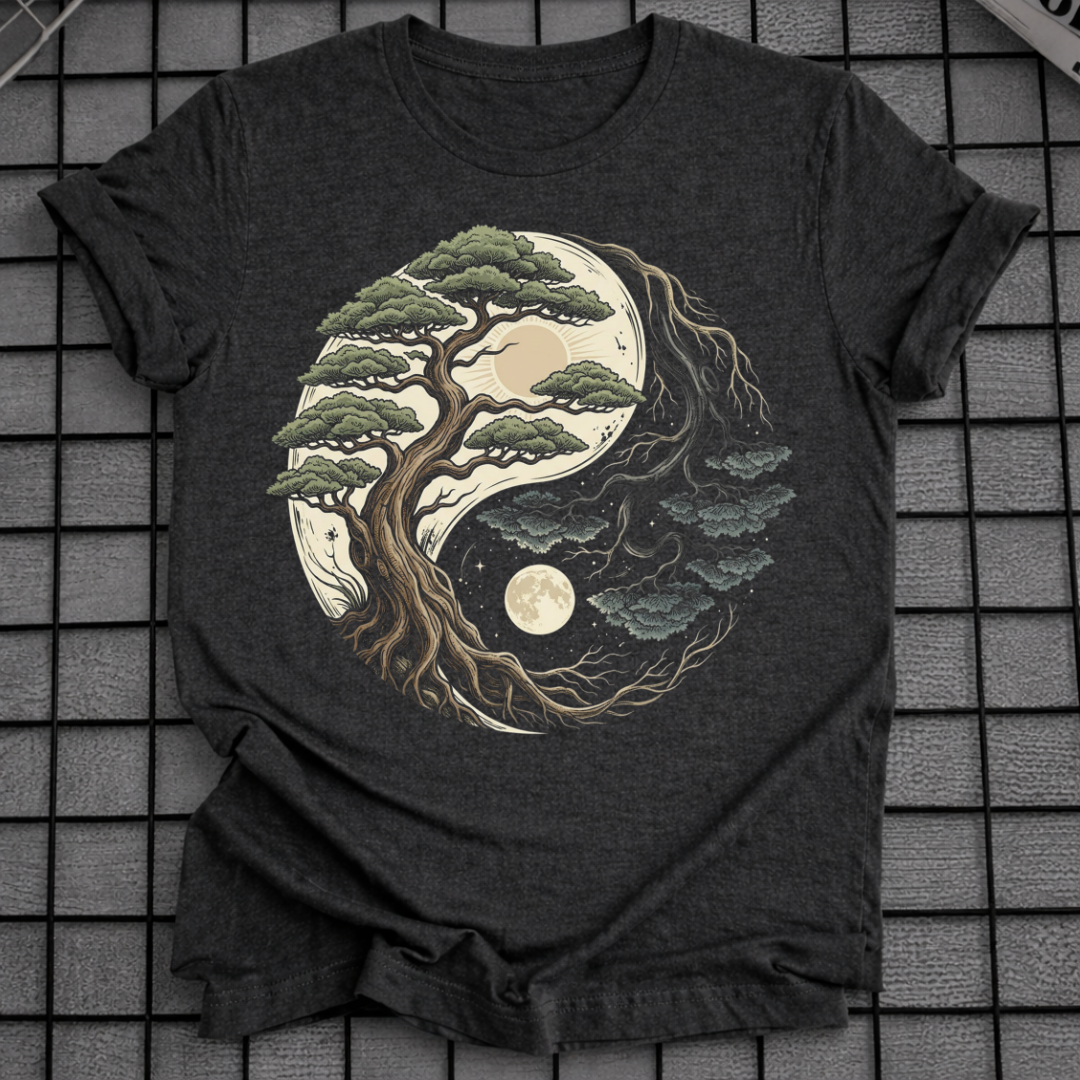 BONSAI TREE YIN YANG T-SHIRT