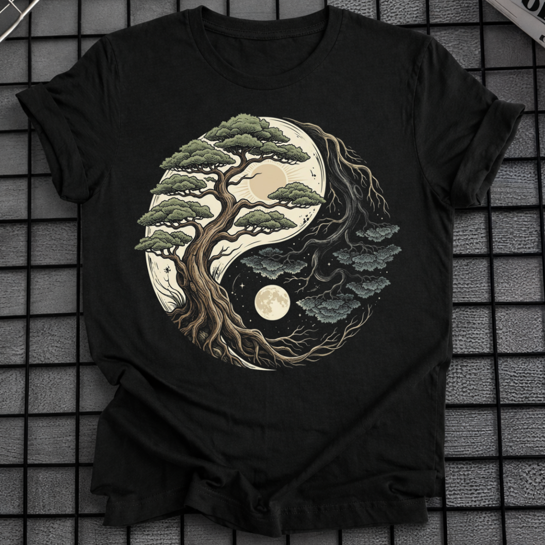 BONSAI TREE YIN YANG T-SHIRT