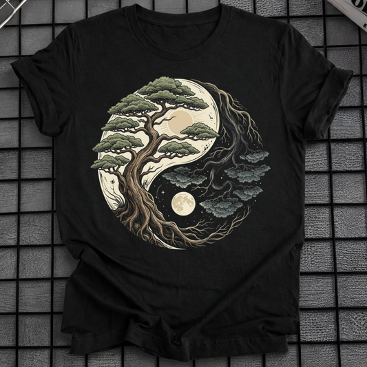 BONSAI-BAUM YIN YANG T-SHIRT