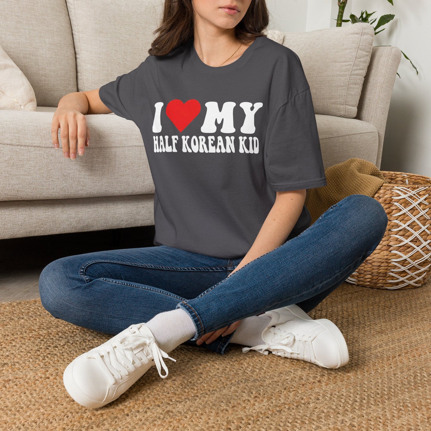 I LOVE MY HALF KOREAN KID T-SHIRT