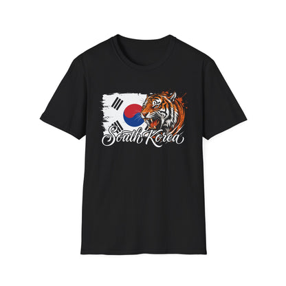 South Korea Tiger T-Shirt — Korean Flag Graphic Tee