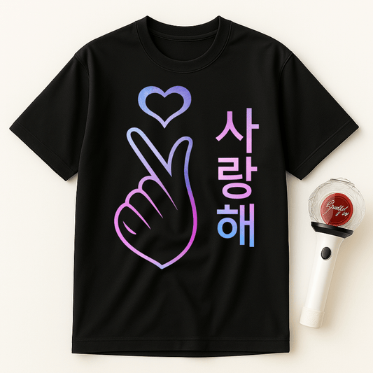 KOREAN HEART SARANGHAE UNISEX T-SHIRT