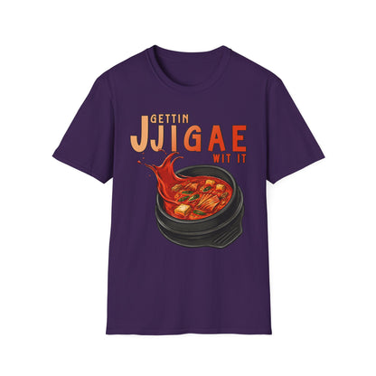 Gettin Jjigae Wit It T-Shirt – Korean Stew Graphic Tee for Foodies & K-Culture Fans
