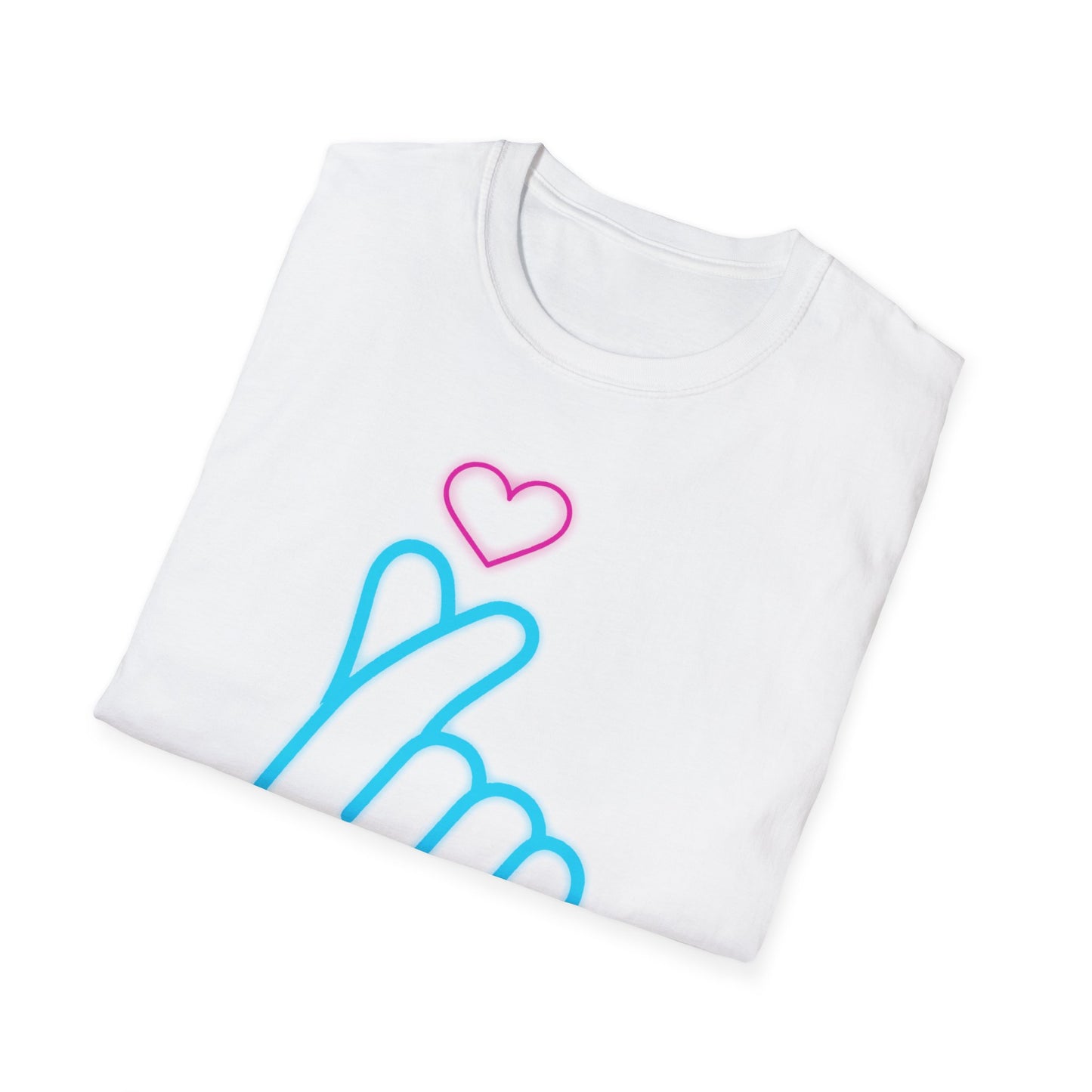 Cute Gesture Graphic T-Shirt, Casual Wear, Gift for Friends, Funny Tee, Birthday Present, Summer Style