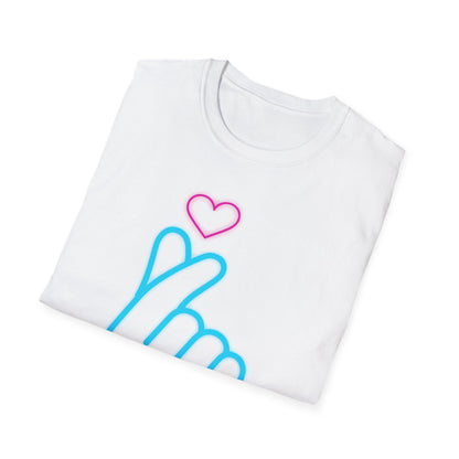 Cute Gesture Graphic T-Shirt, Casual Wear, Gift for Friends, Funny Tee, Birthday Present, Summer Style