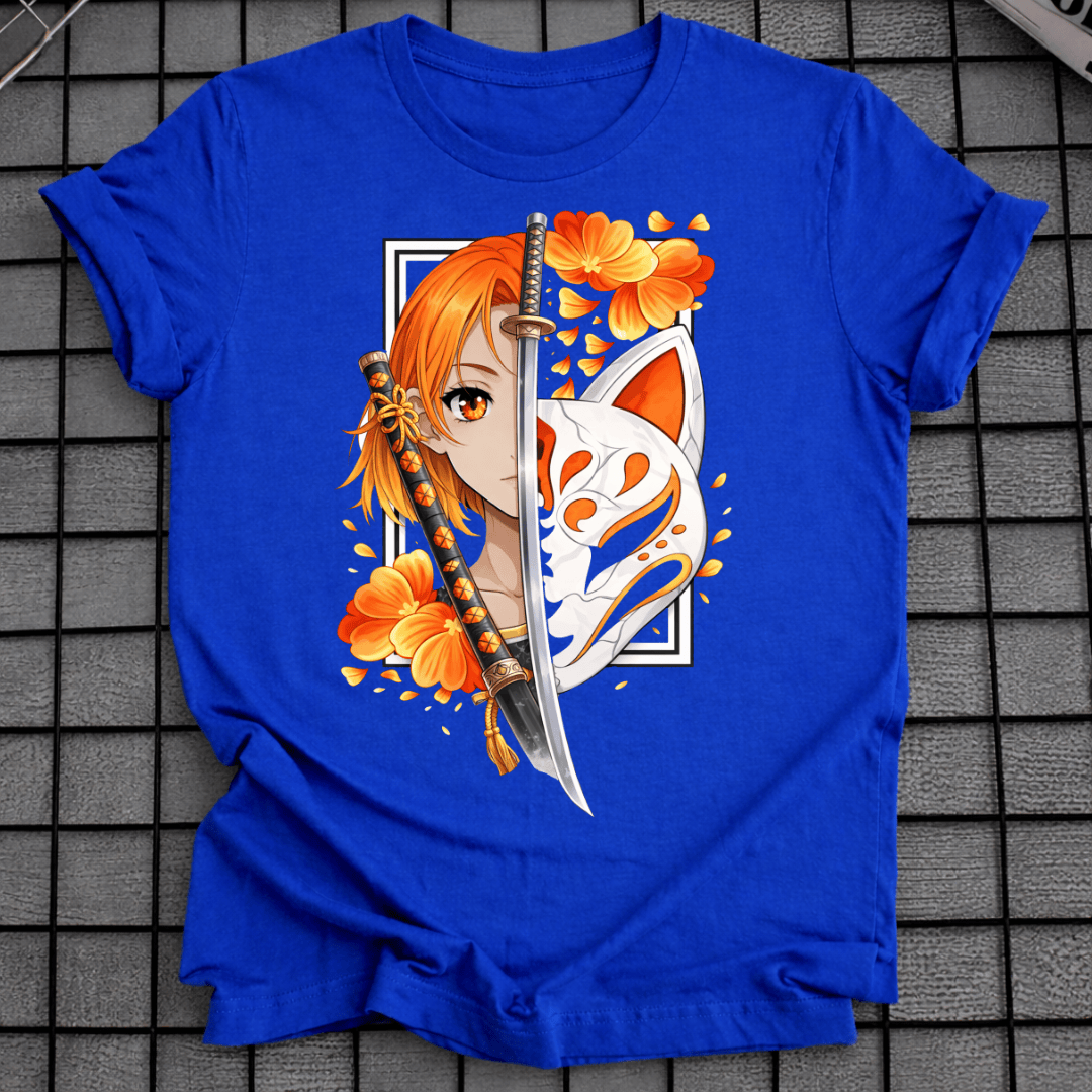 ANIME-MÄDCHEN KATANA T-SHIRT