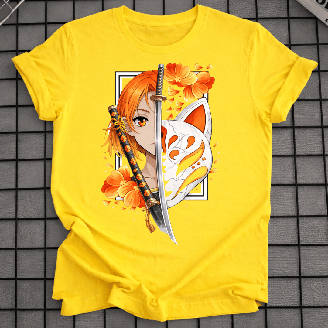 ANIME-MÄDCHEN KATANA T-SHIRT