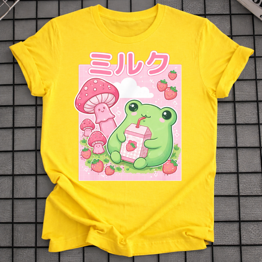 FROG STRAWBERRY MILK T-SHIRT