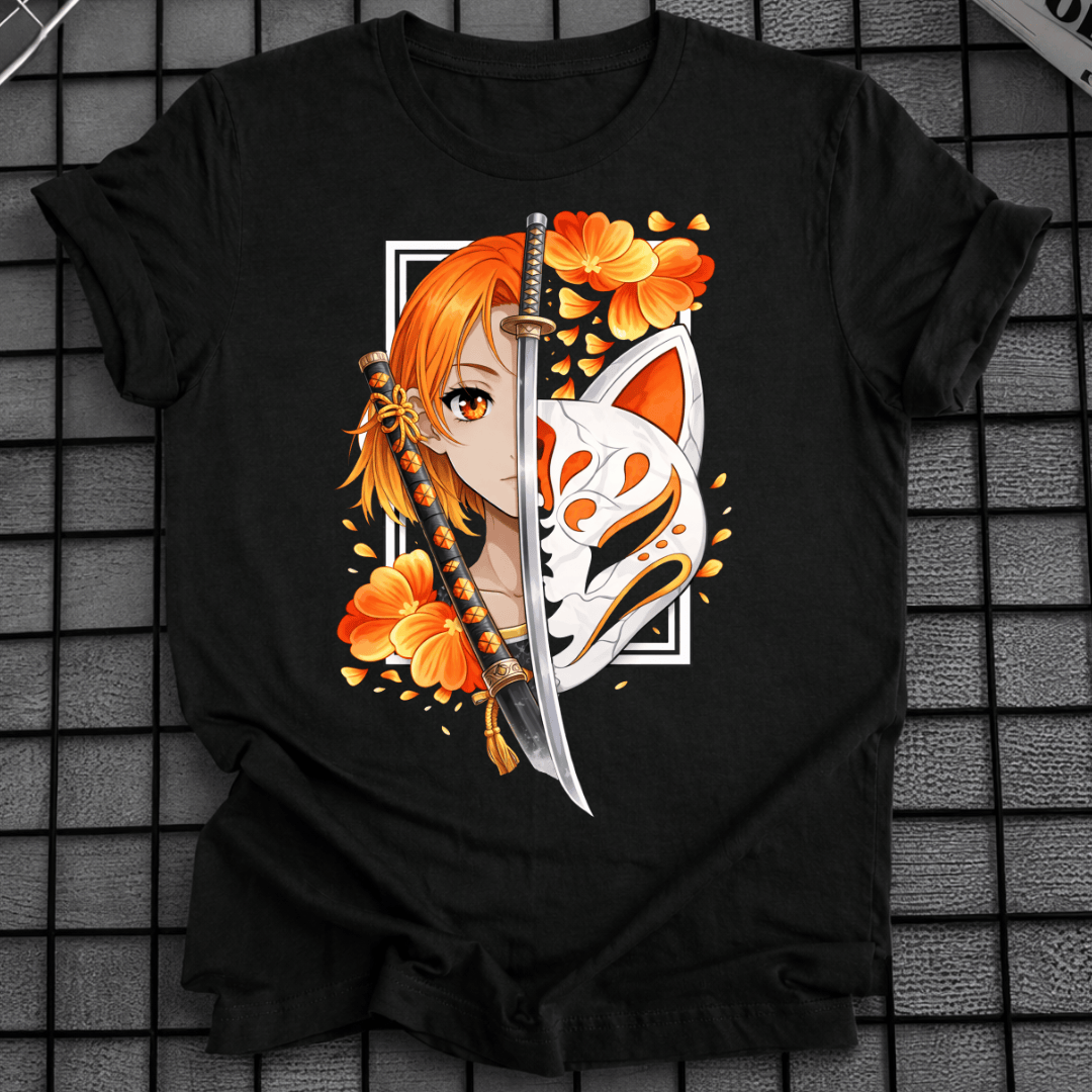 ANIME-MÄDCHEN KATANA T-SHIRT