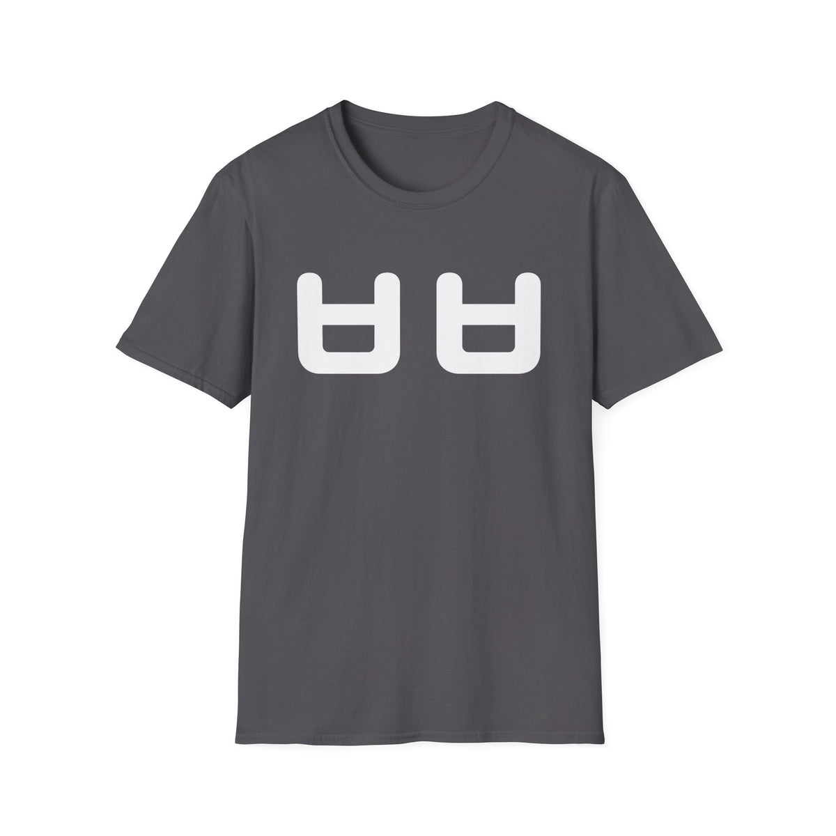 Korean 'ㅂㅂ' Minimal Graphic T‑Shirt — Cute Text Symbol Tee