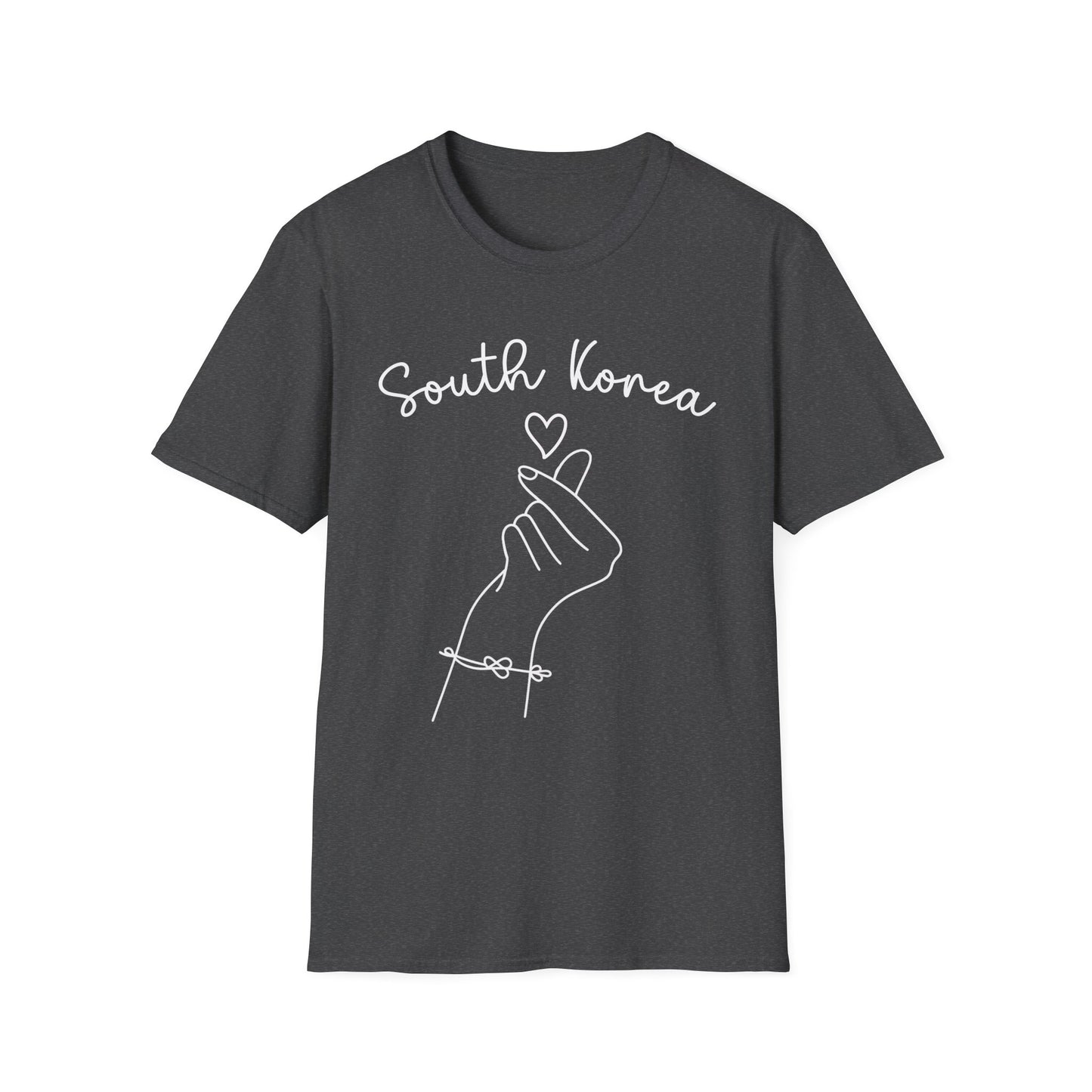 South Korea Love Hand Gesture Unisex Softstyle T-Shirt