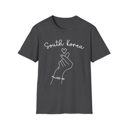 South Korea Love Hand Gesture Unisex Softstyle T-Shirt