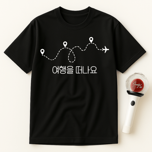 LET'S TRAVEL KOREAN UNISEX T-SHIRT