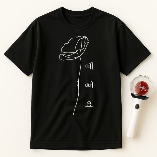 KOREAN FLOWER UNISEX T-SHIRT