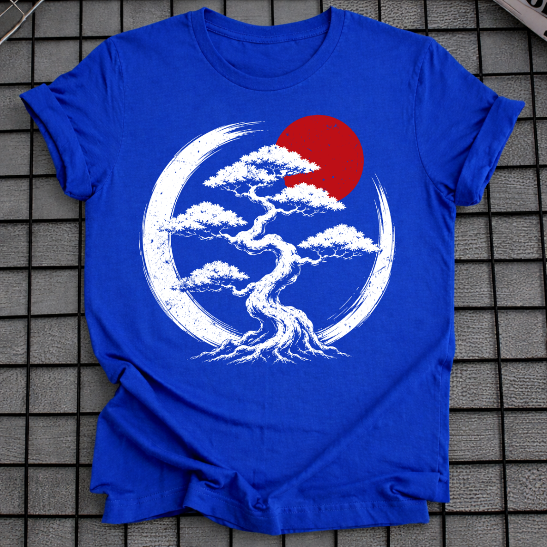JAPANESE BONSAI RED SUN T-SHIRT