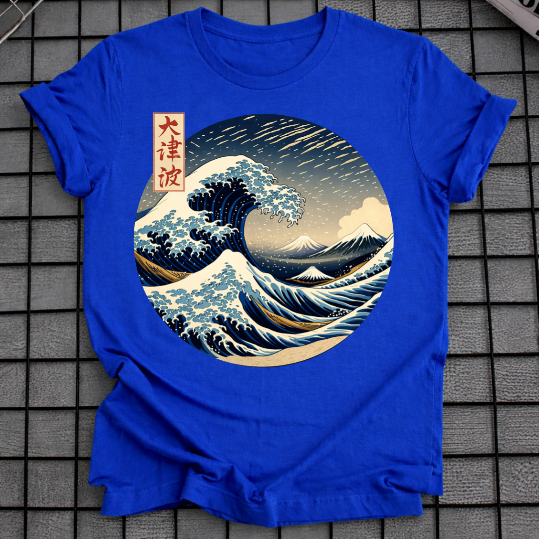 T-SHIRT GROSSE WELLE VOR KANAGAWA