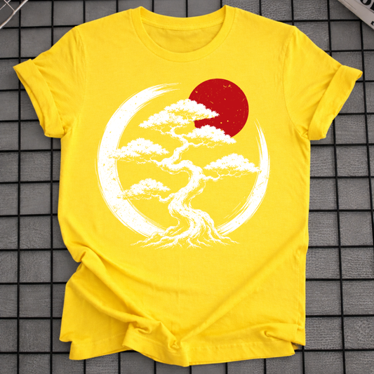 JAPANISCHES BONSAI ROTER SONNEN T-SHIRT