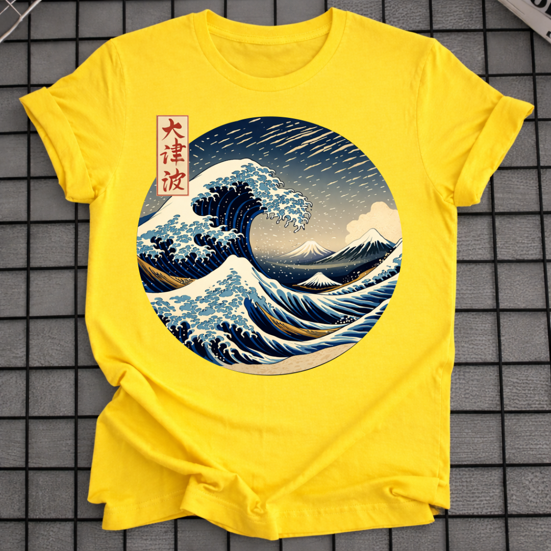 T-SHIRT GROSSE WELLE VOR KANAGAWA