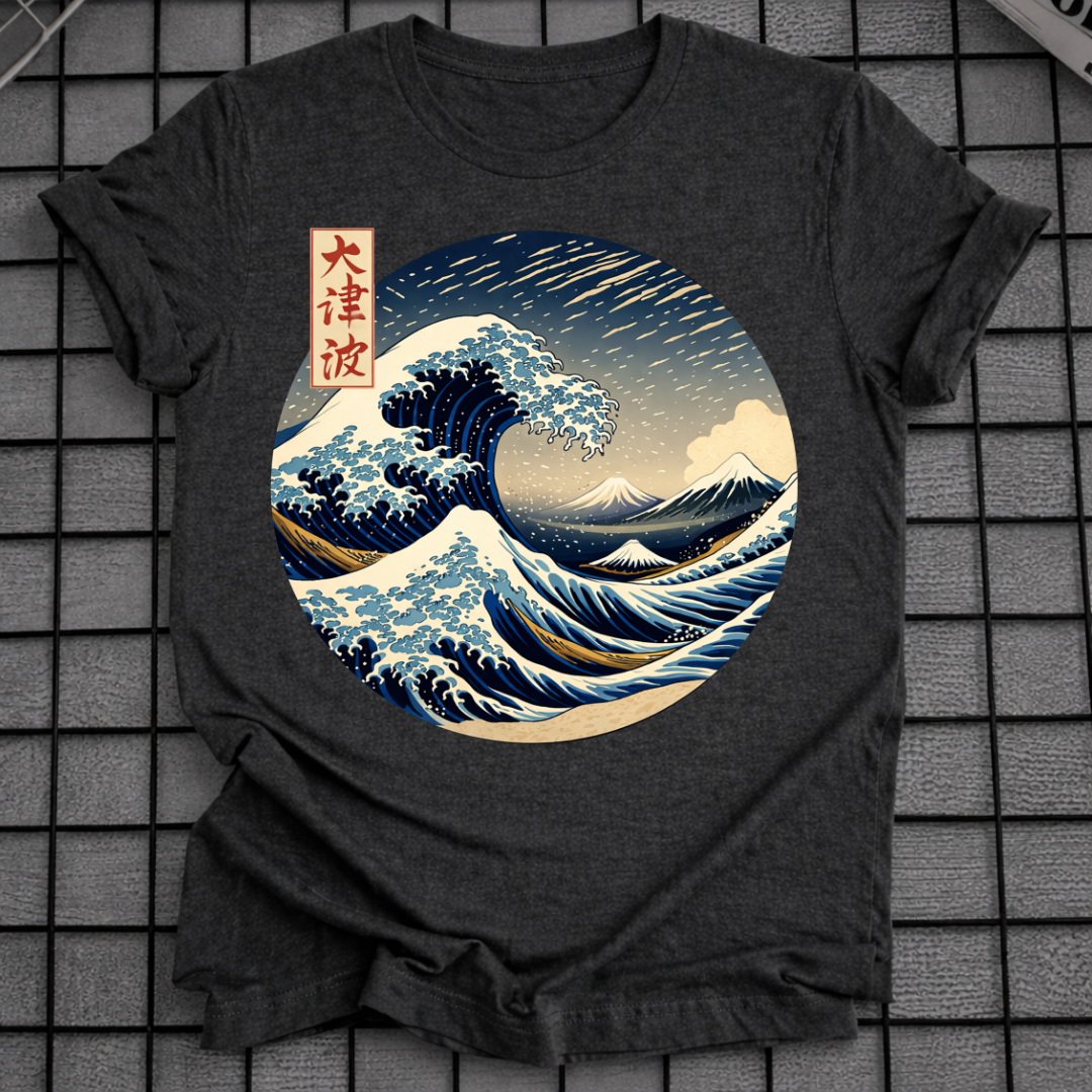 T-SHIRT GROSSE WELLE VOR KANAGAWA