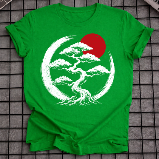 JAPANISCHES BONSAI ROTER SONNEN T-SHIRT