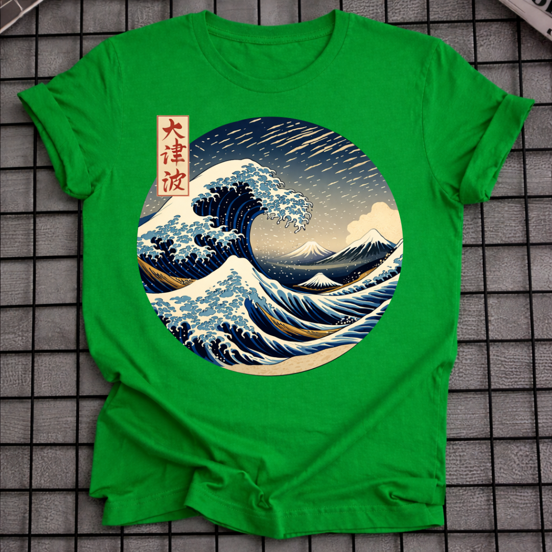 T-SHIRT GROSSE WELLE VOR KANAGAWA