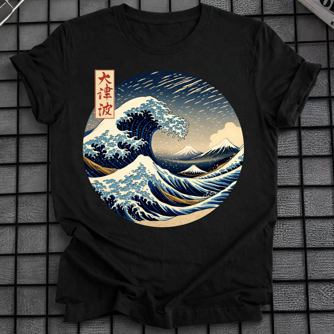 T-SHIRT GROSSE WELLE VOR KANAGAWA