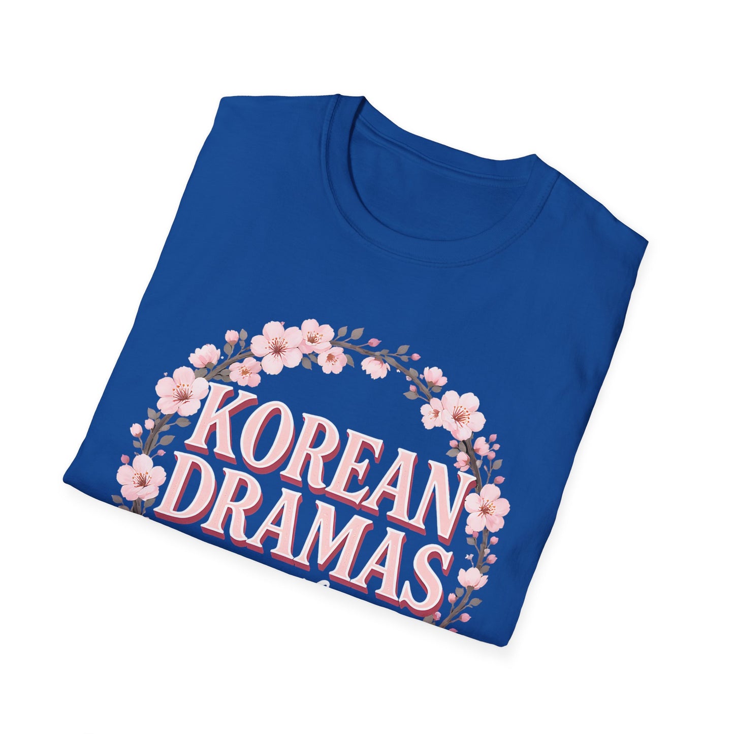 Korean Dramas Are My Therapy T-Shirt — K-Drama Fan Floral Tee