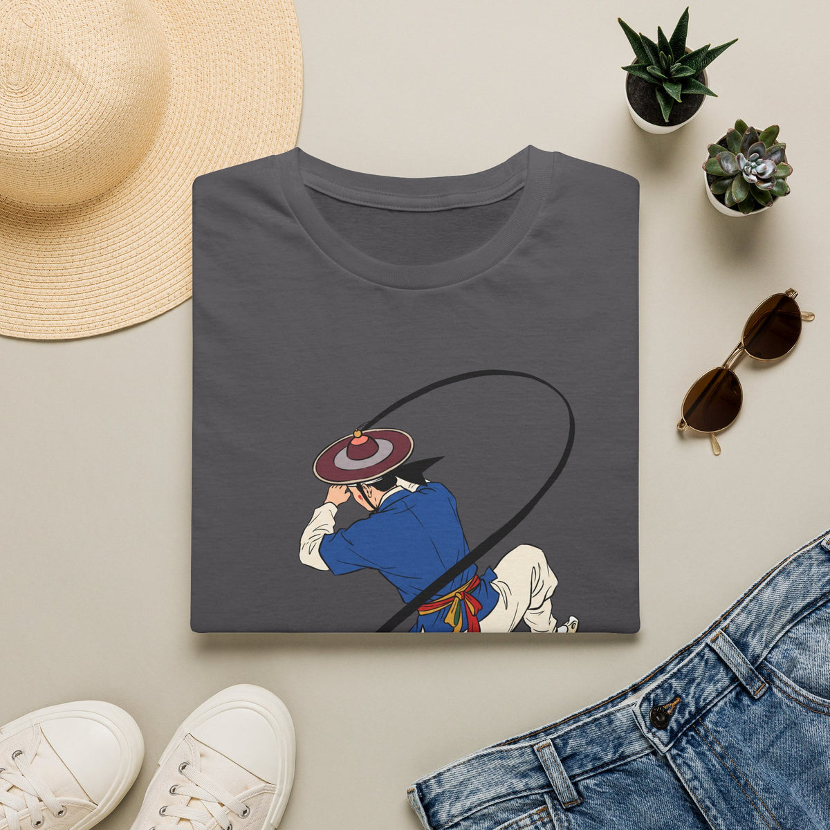 Cowboy Roper Graphic T-Shirt — Western Rodeo Roping Design