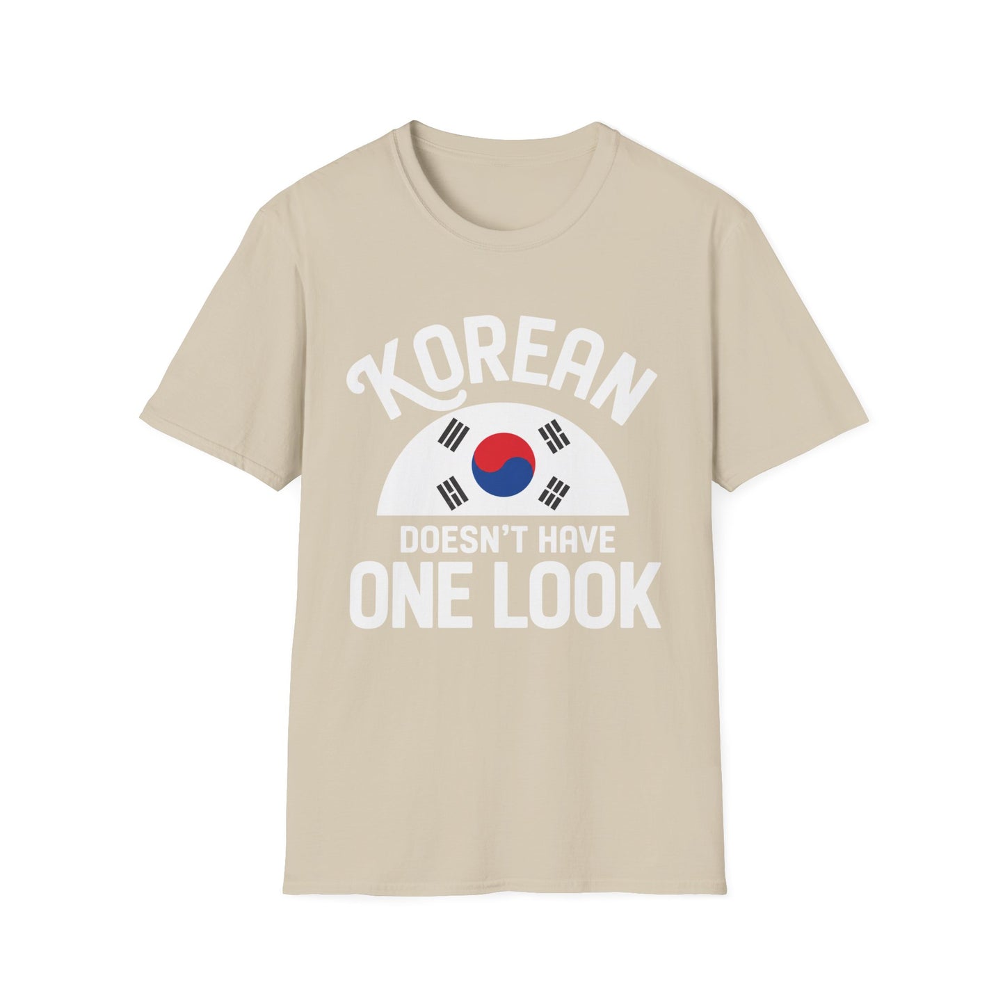Korean Flag T‑Shirt — "Korean Doesn't Have One Look" Graphic Tee