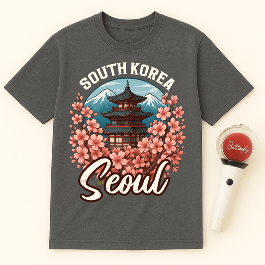 SEOUL BLOSSOM TEMPLE UNISEX T-SHIRT