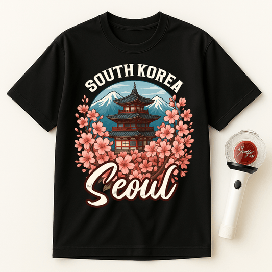 SEOUL BLOSSOM TEMPLE UNISEX T-SHIRT