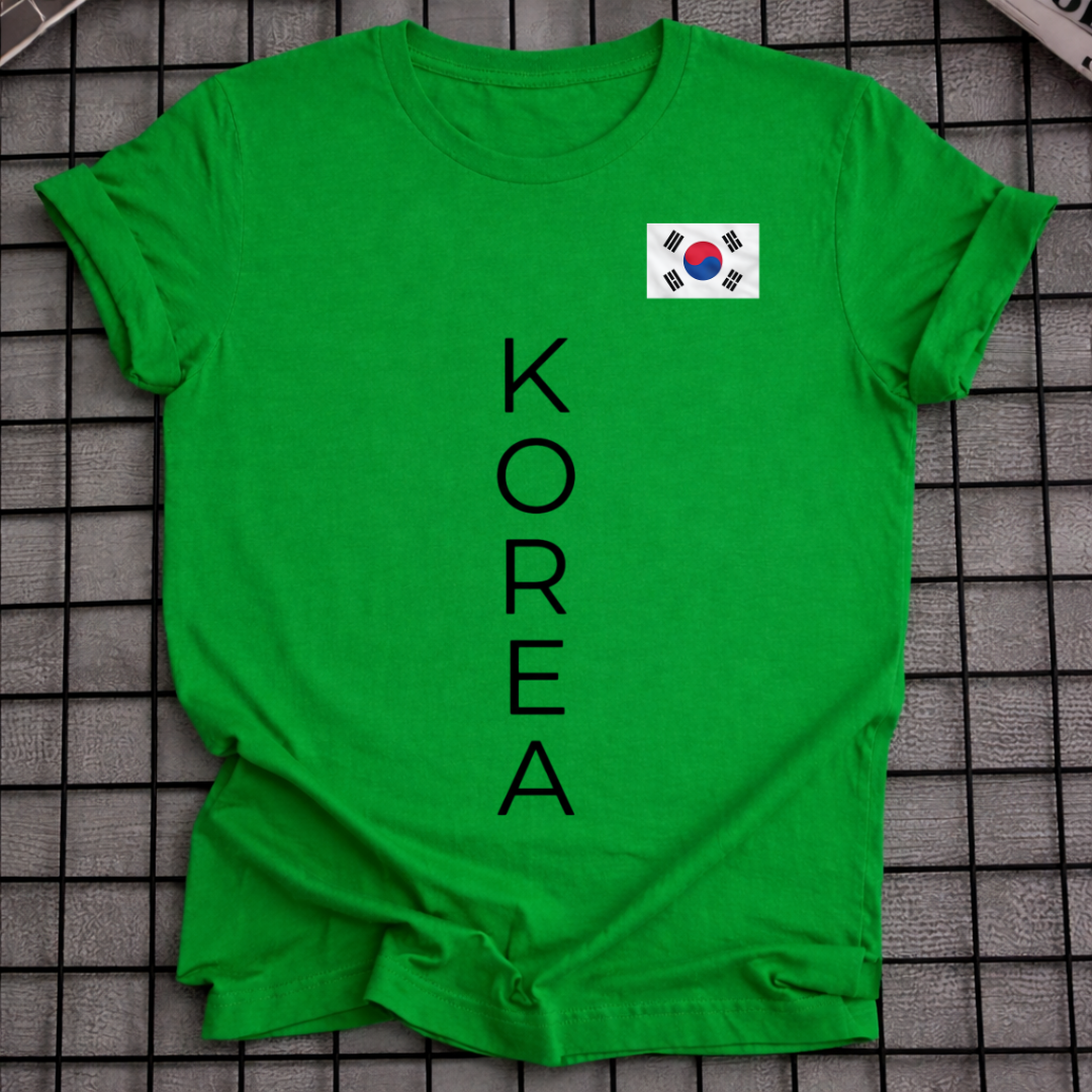 KOREA VERTICAL FLAG T-SHIRT