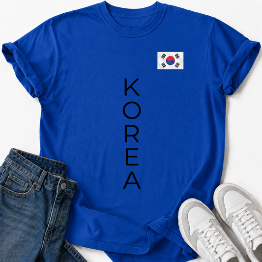 KOREA VERTICAL FLAG T-SHIRT