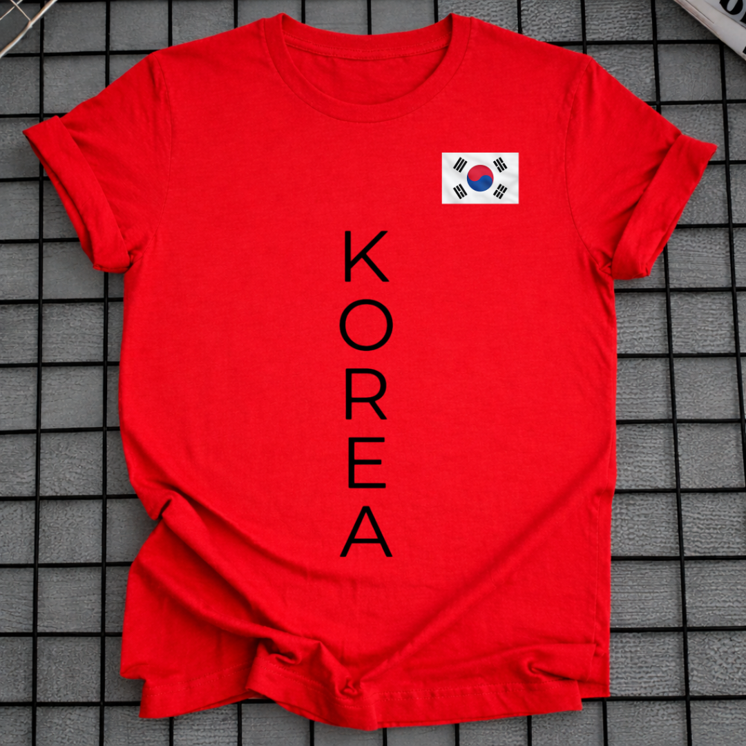 KOREA VERTICAL FLAG T-SHIRT