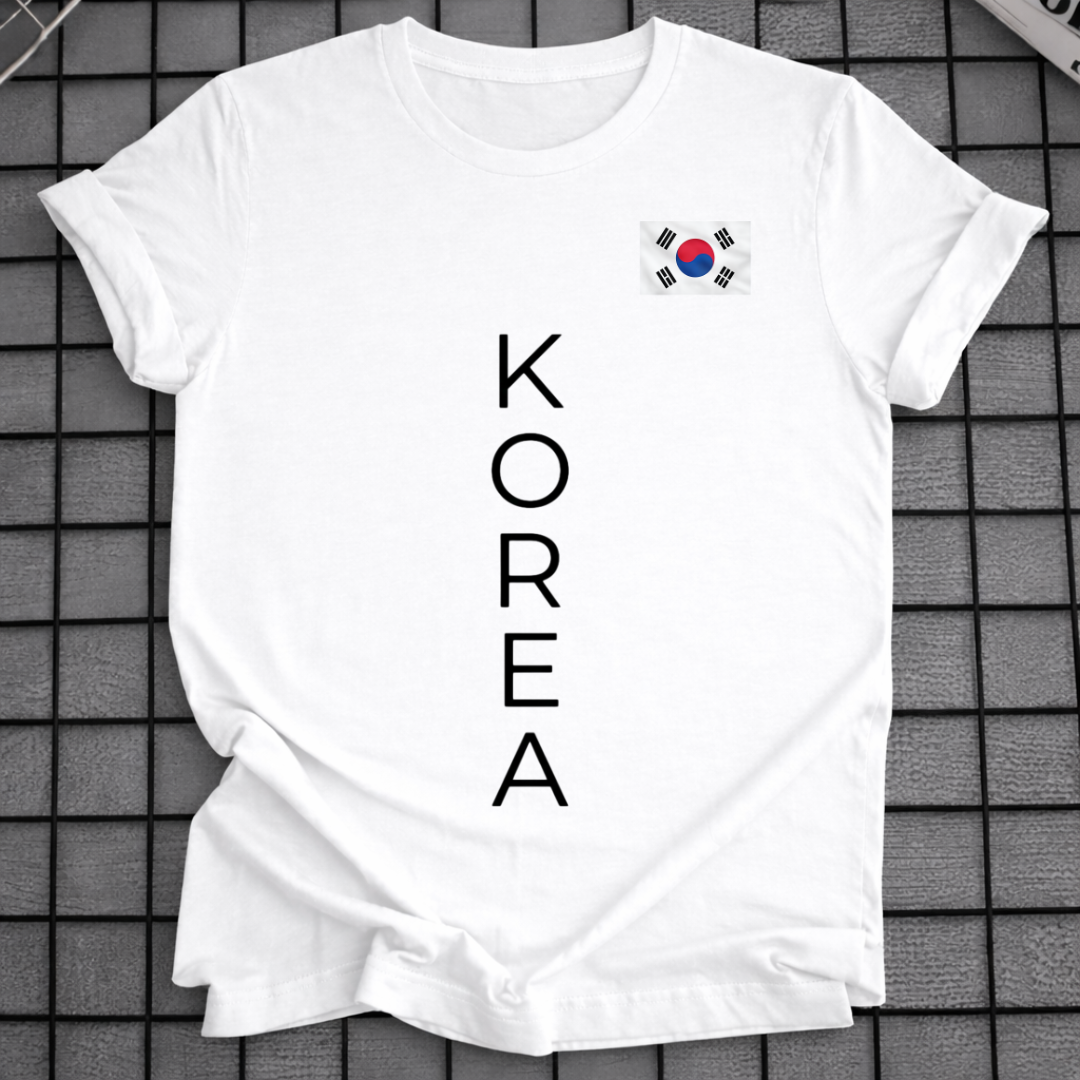 KOREA VERTICAL FLAG T-SHIRT