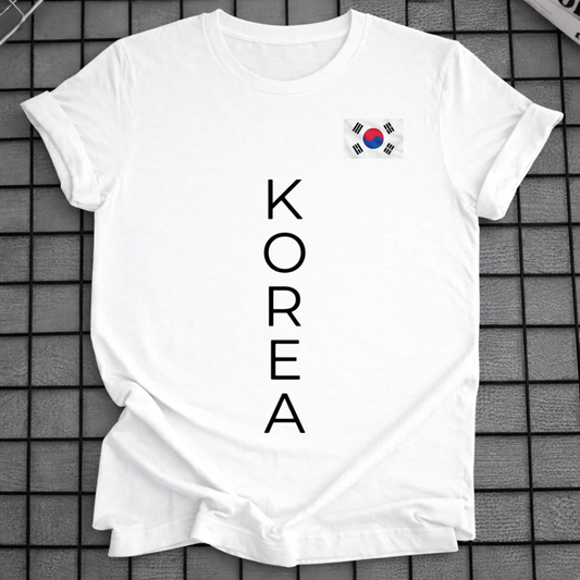 KOREA VERTICAL FLAG T-SHIRT