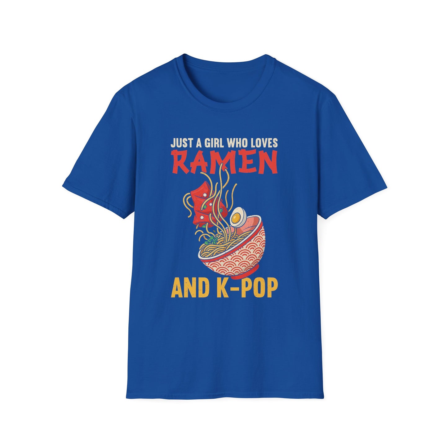 Ramen & K-Pop T-Shirt, Fun Graphic Tee for Foodies, Anime Lovers, Unique Gift for Birthdays, Casual Wear, Pop Culture Apparel