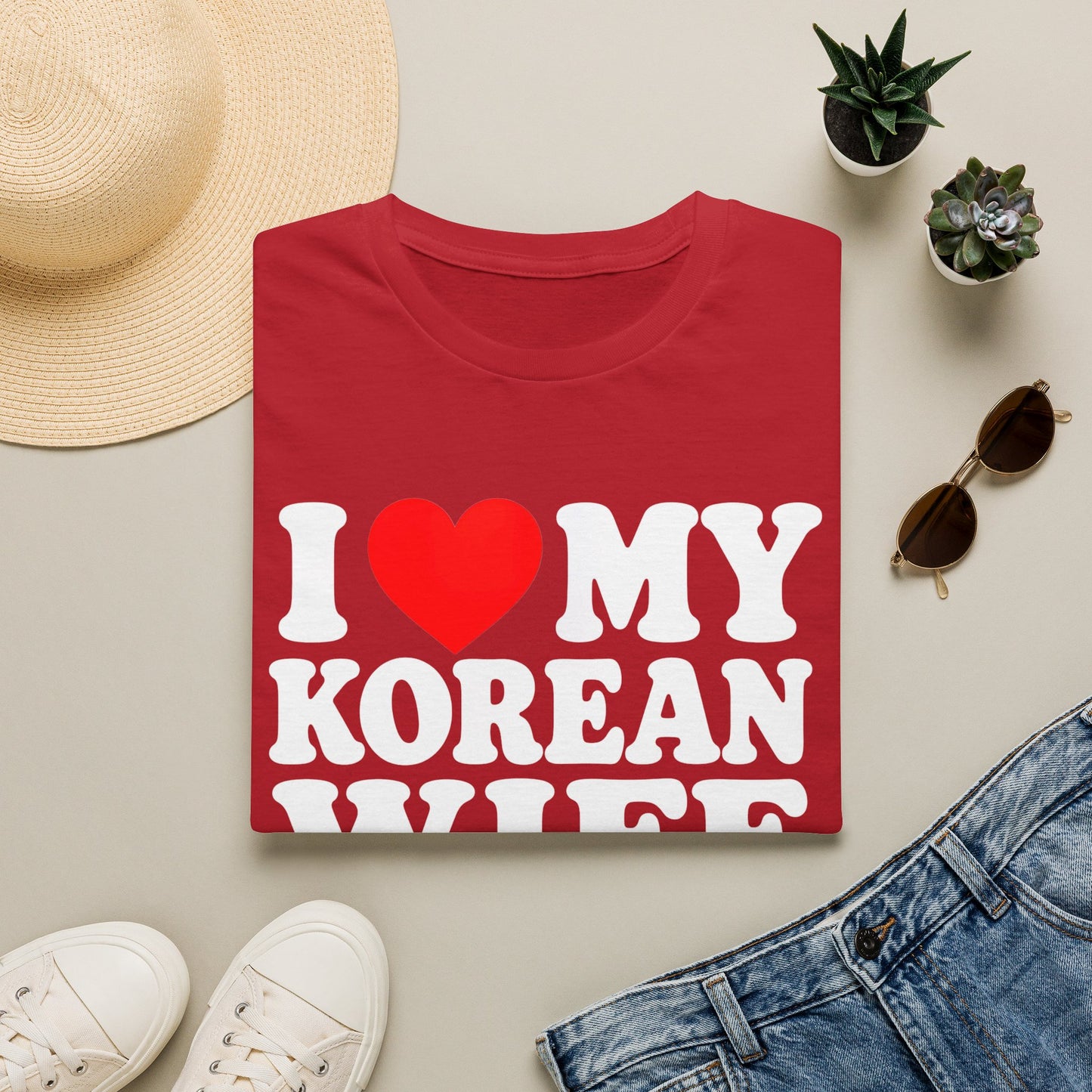 I LOVE MY KOREAN WIFE T-SHIRT