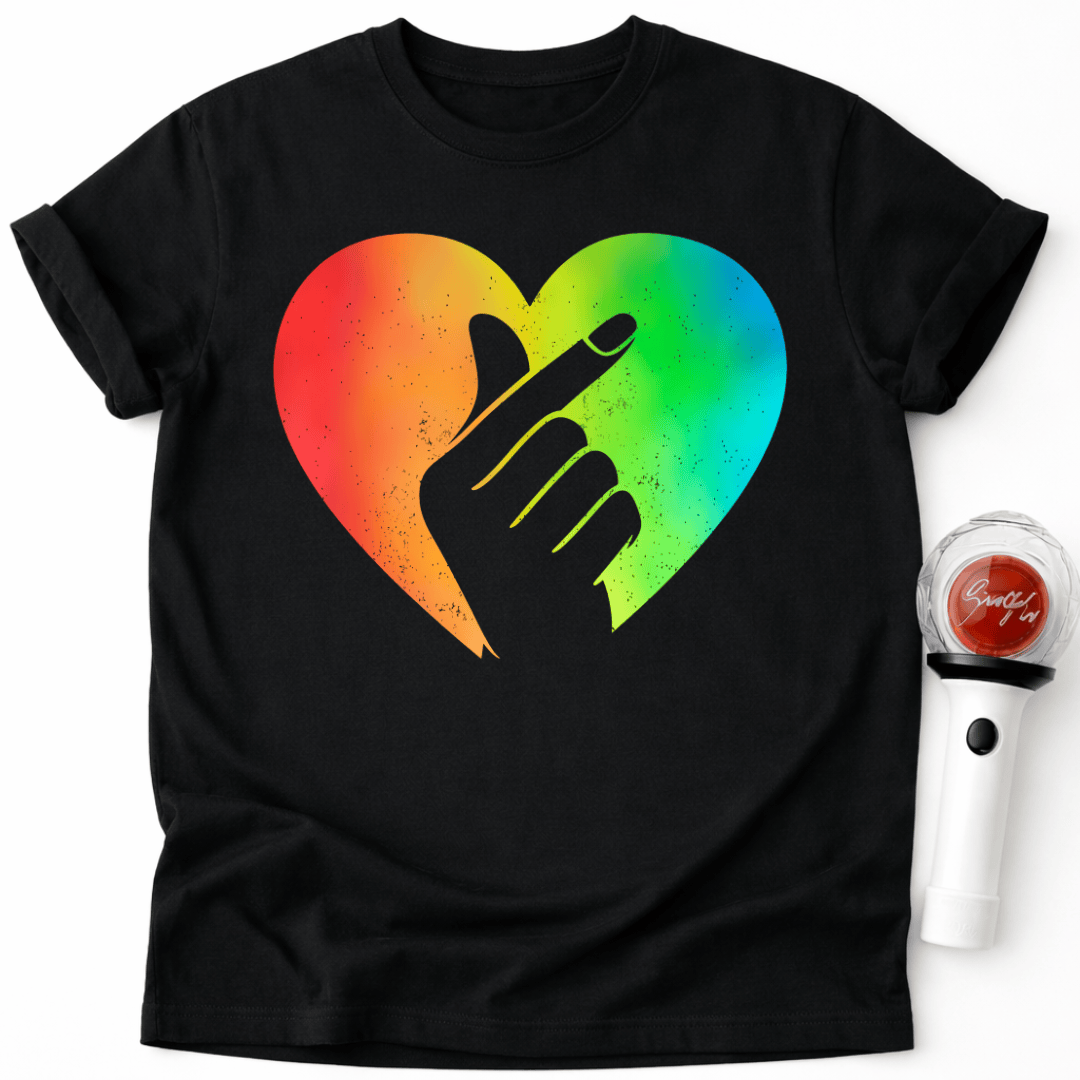 K-POP REGENBOGEN-T-SHIRT