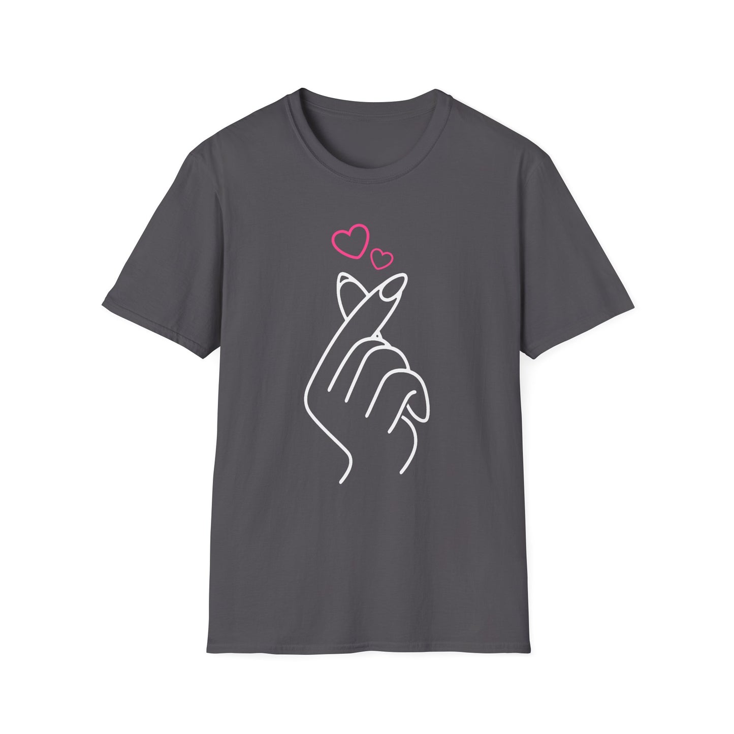Cute Heart Gesture Unisex T-Shirt - Perfect for Friends, Love, and Everyday Wear