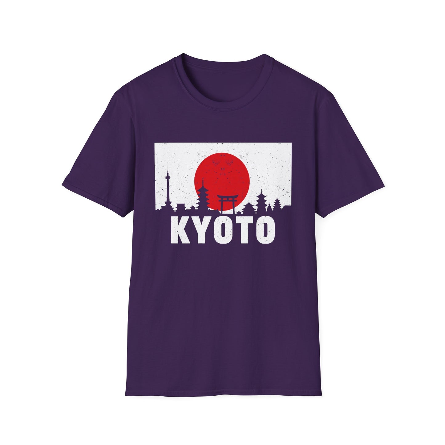 Kyoto Skyline T-Shirt — Japanese Rising Sun Graphic Tee