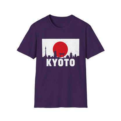 Kyoto Skyline T-Shirt — Japanese Rising Sun Graphic Tee
