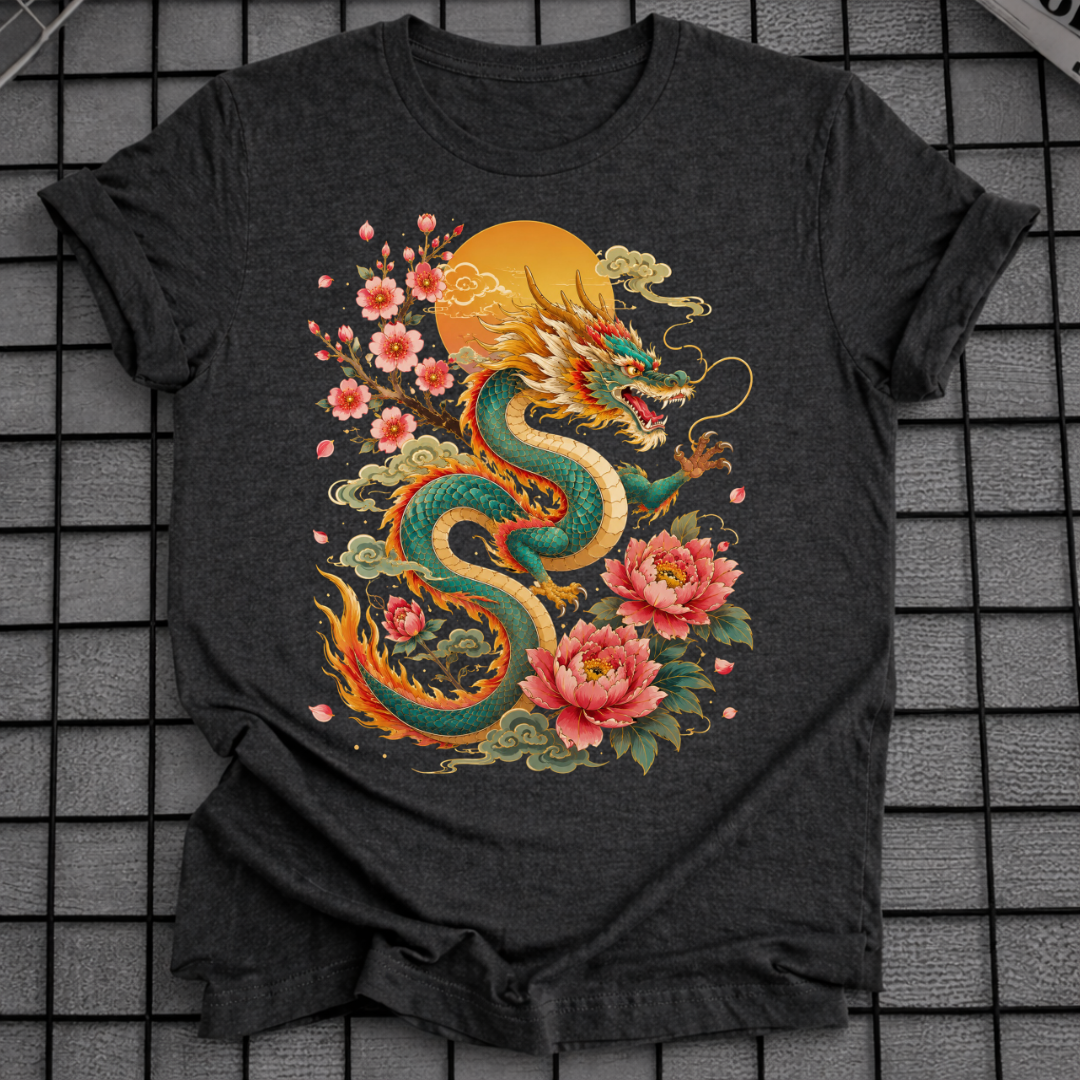 FLORAL SUN DRAGON T-SHIRT