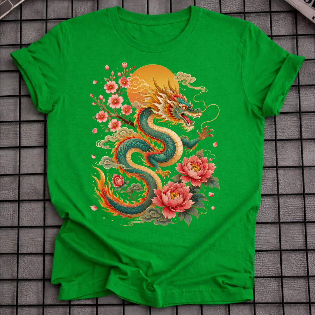 FLORAL SUN DRAGON T-SHIRT