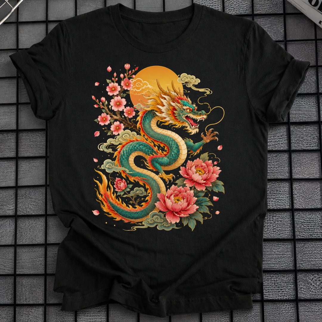 FLORAL SUN DRAGON T-SHIRT