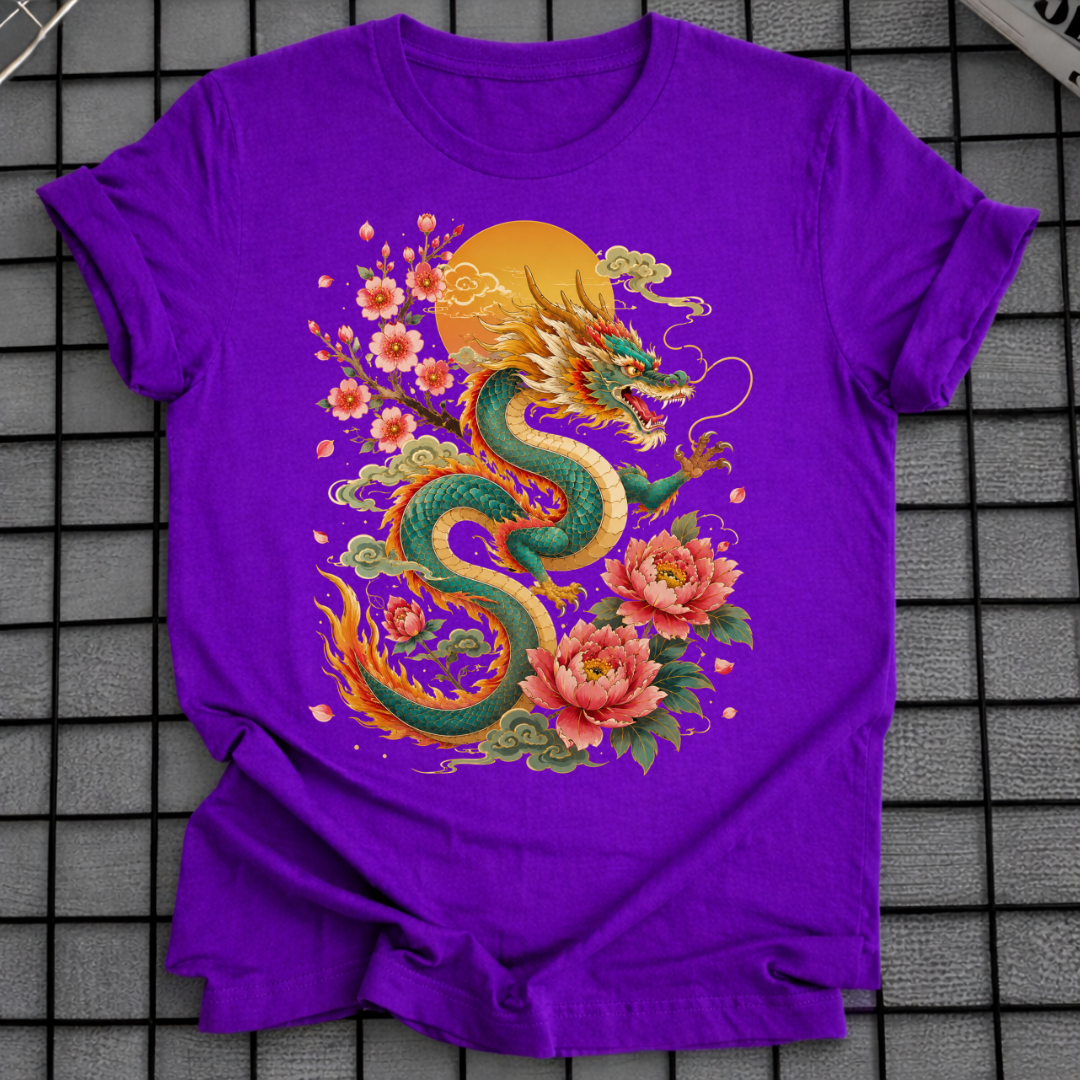 FLORAL SUN DRAGON T-SHIRT